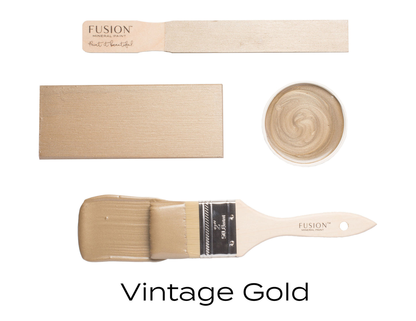 Vintage Gold Fusion Metallic Paint