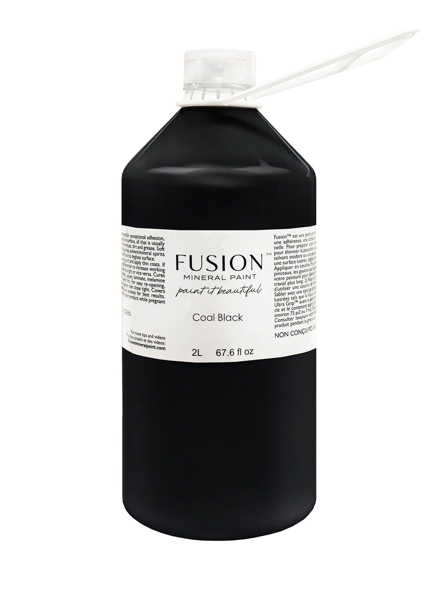 Coal Black Fusion Mineral Paint (2 Litre)